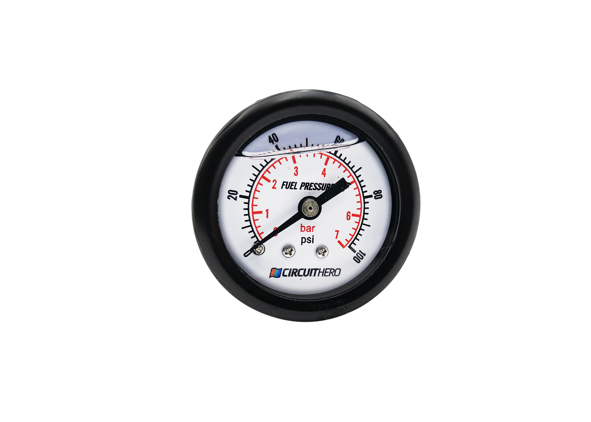 Circuit Hero Liquid Filled Fuel Pressure Gauge 1 5 0 100psi